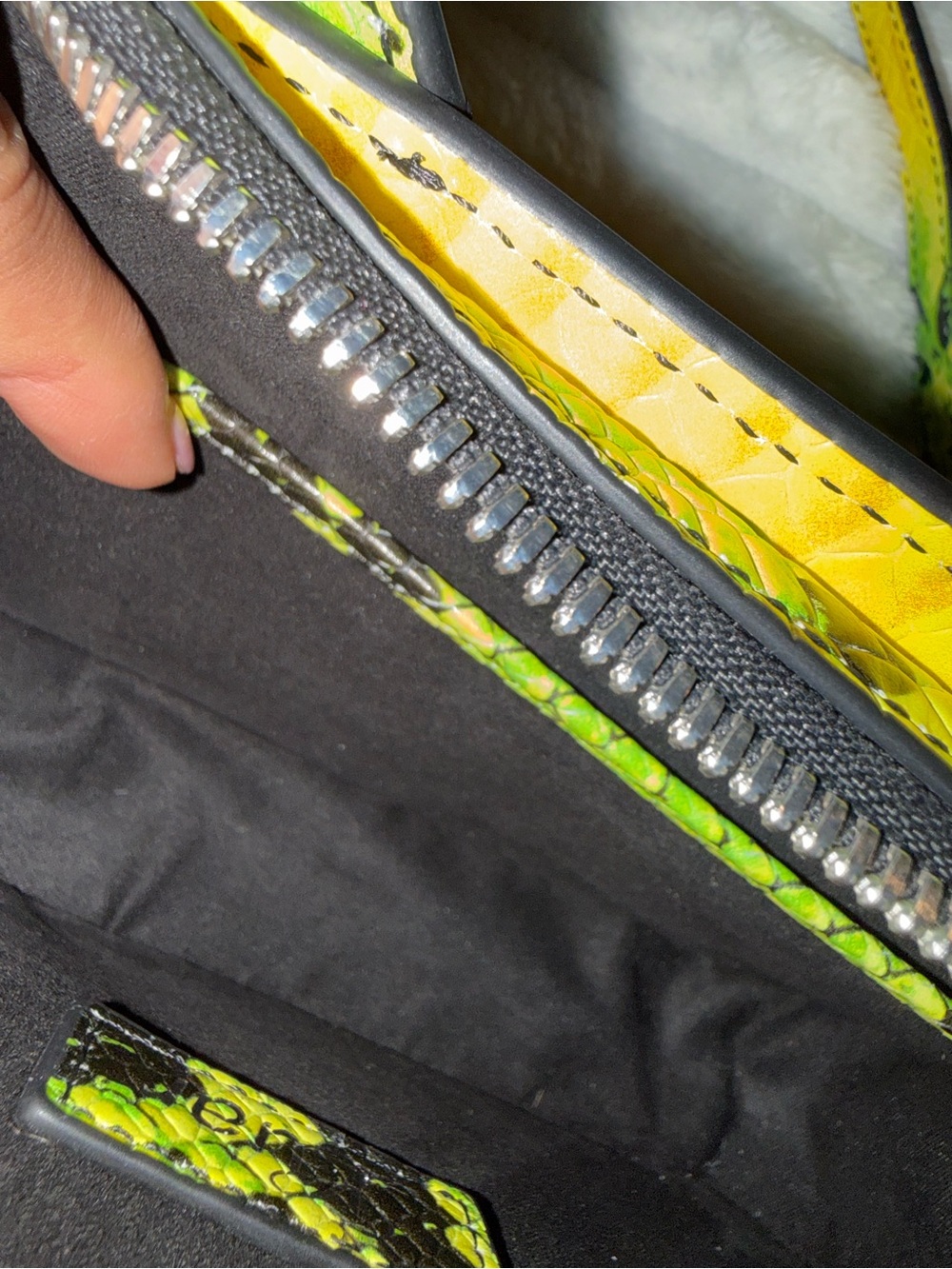Luar Small Ana Snake Effect Leather Crossbody Bag - Picture 12 of 15